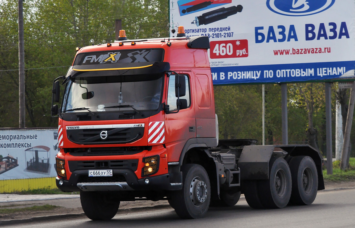 Омская область, № С 666 ХУ 55 — Volvo ('2010) FMX.460 [X9P]