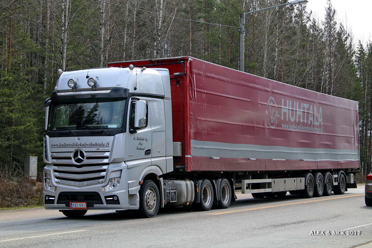 Финляндия, № VZC-591 — Mercedes-Benz Actros ('2011)
