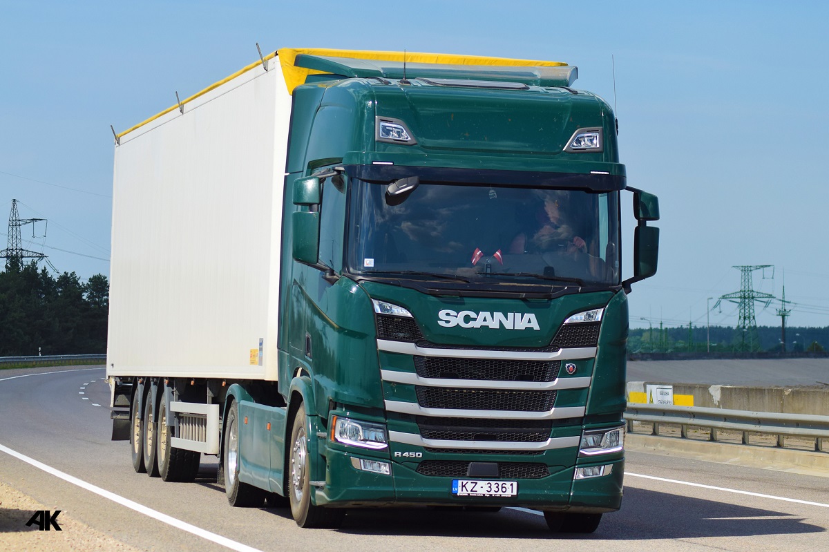 Латвия, № KZ-3361 — Scania ('2016) R450