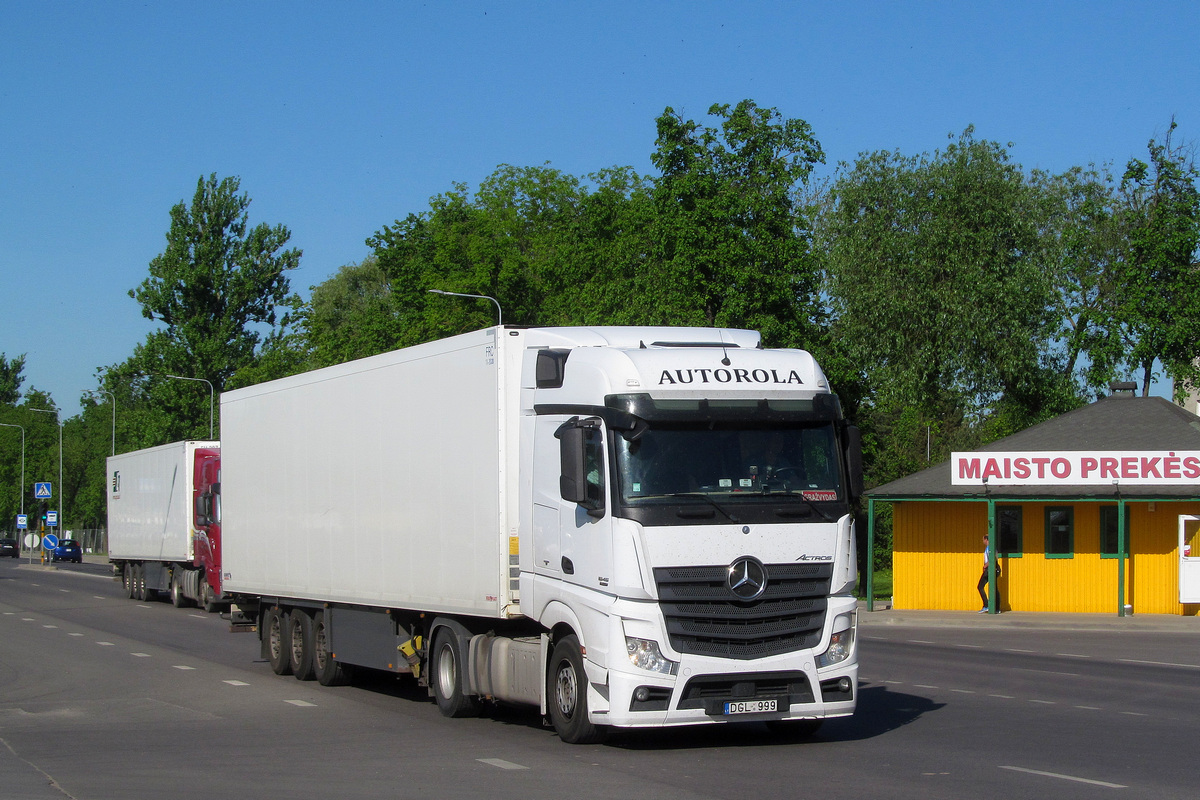Литва, № DGL 999 — Mercedes-Benz Actros ('2011)