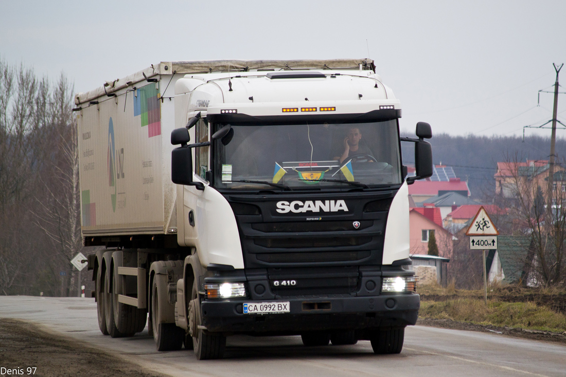 Черкасская область, № СА 0992 ВХ — Scania ('2013) G410