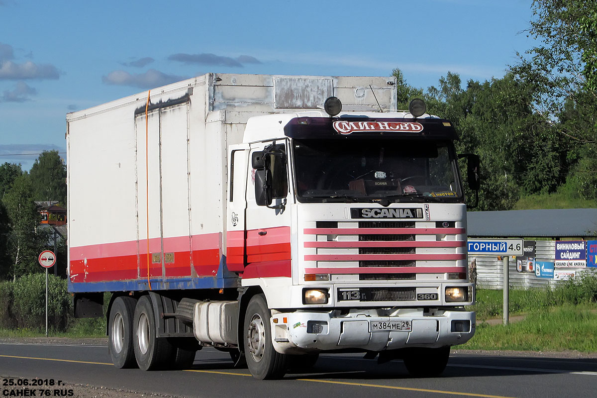 Архангельская область, № М 384 МЕ 29 — Scania (III) (общая модель)