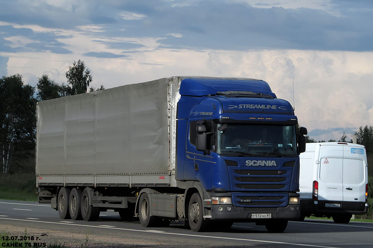 Смоленская область, № Т 512 НО 67 — Scania ('2013) G440
