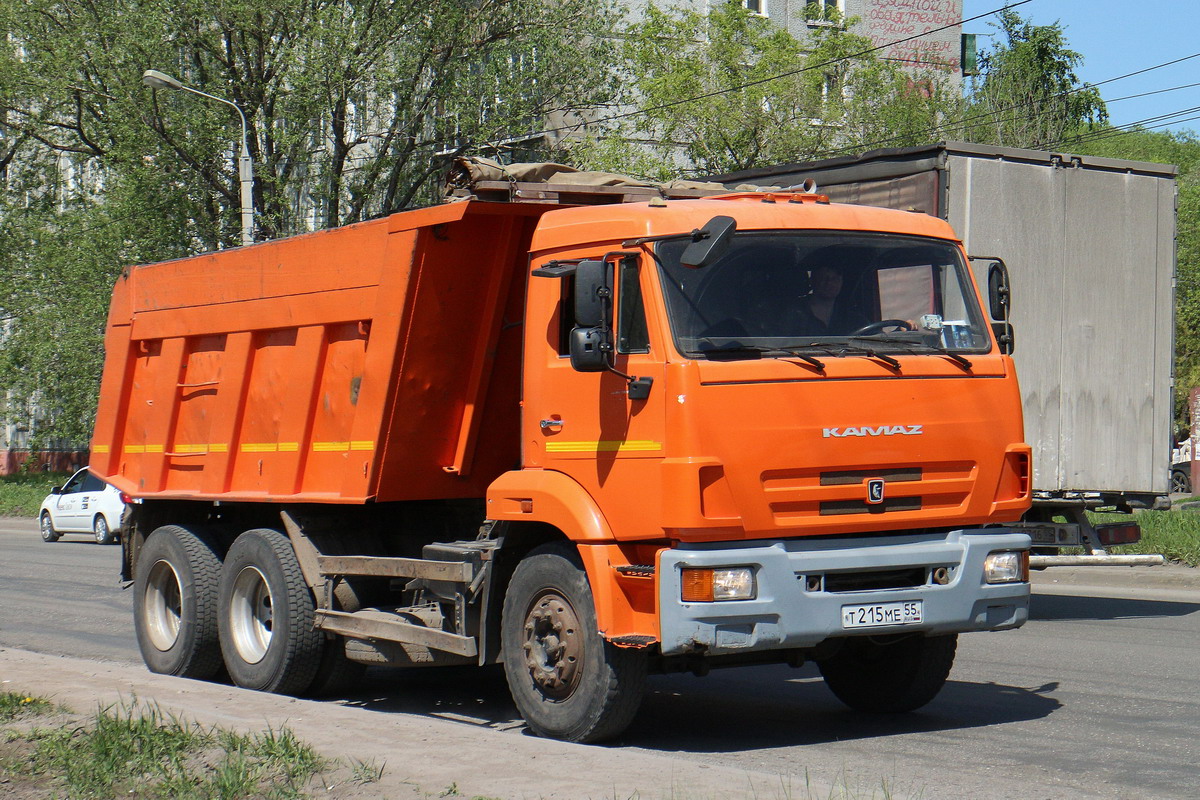 Омская область, № Т 215 МЕ 55 — КамАЗ-65115 (общая модель)