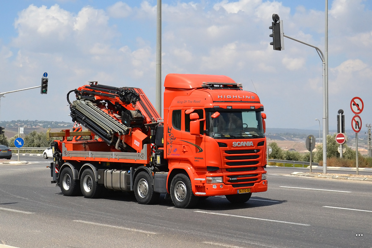 Израиль, № 14-722-58 — Scania ('2013) R490
