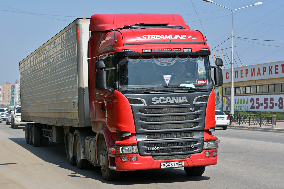 Амурская область, № Е 645 ТЕ 28 — Scania ('2013) R500