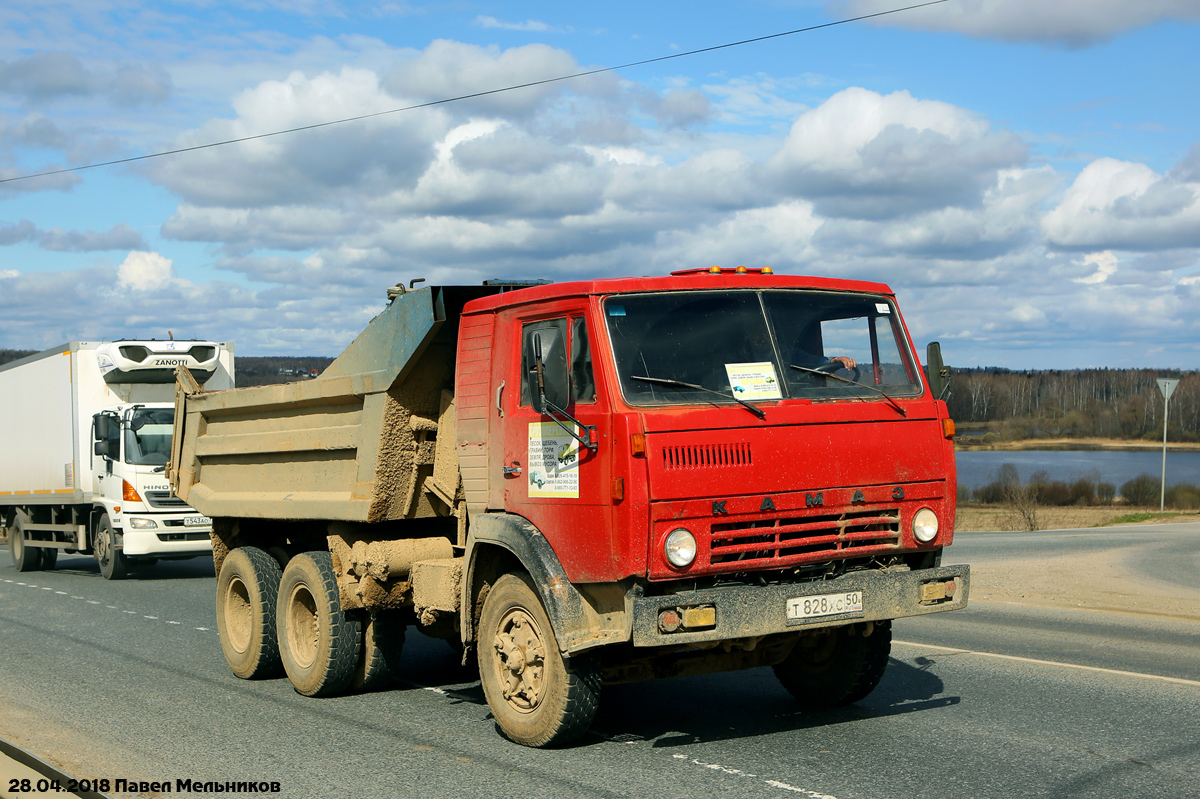 Московская область, № Т 828 ХС 50 — КамАЗ-55111 (общая модель)