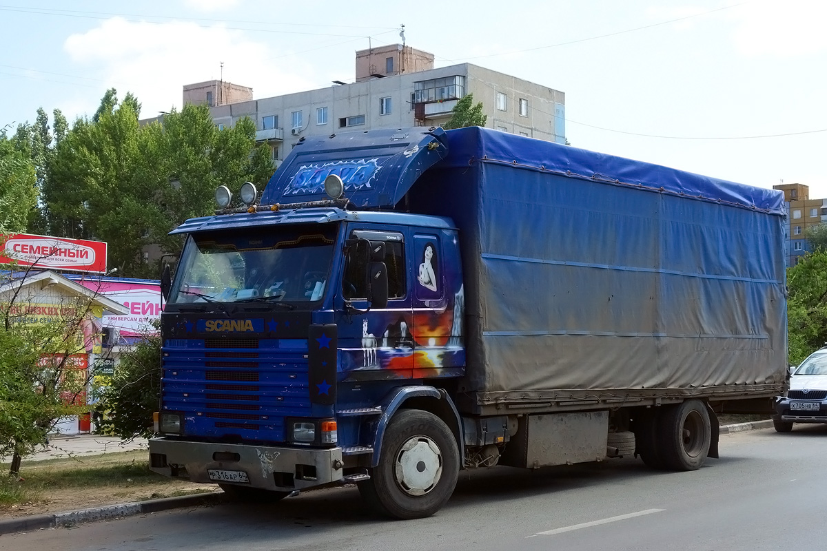 Саратовская область, № Р 316 АР 64 — Scania (II) (общая модель)