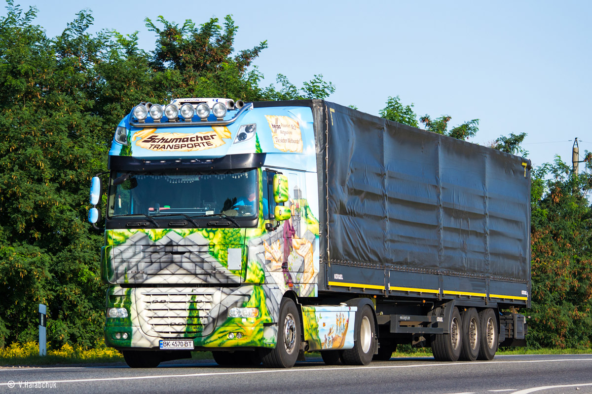 Ровненская область, № ВК 4570 ВТ — DAF XF105 FT