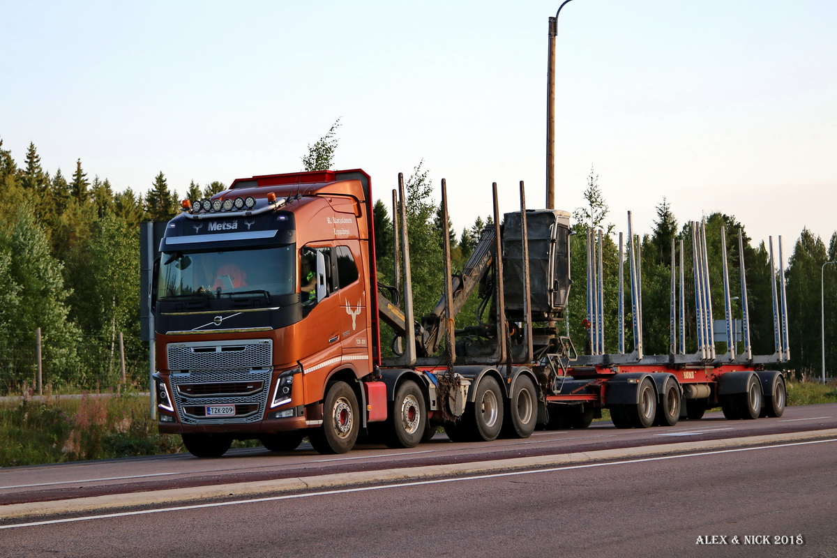 Финляндия, № TZK-209 — Volvo ('2012) FH16.650