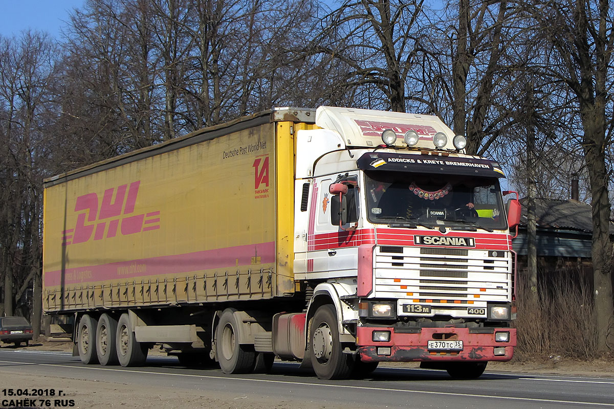 Вологодская область, № Е 370 ТС 35 — Scania (II) R113M