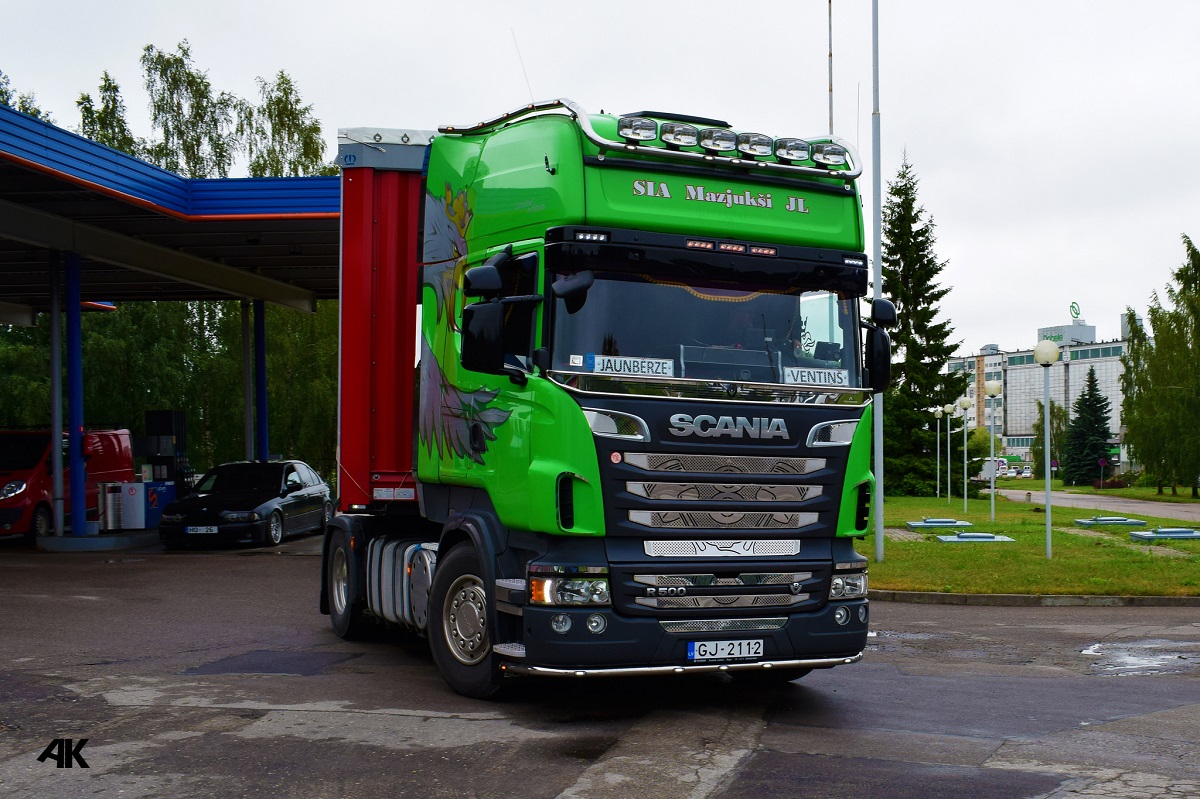 Латвия, № GJ-2112 — Scania ('2009) R500