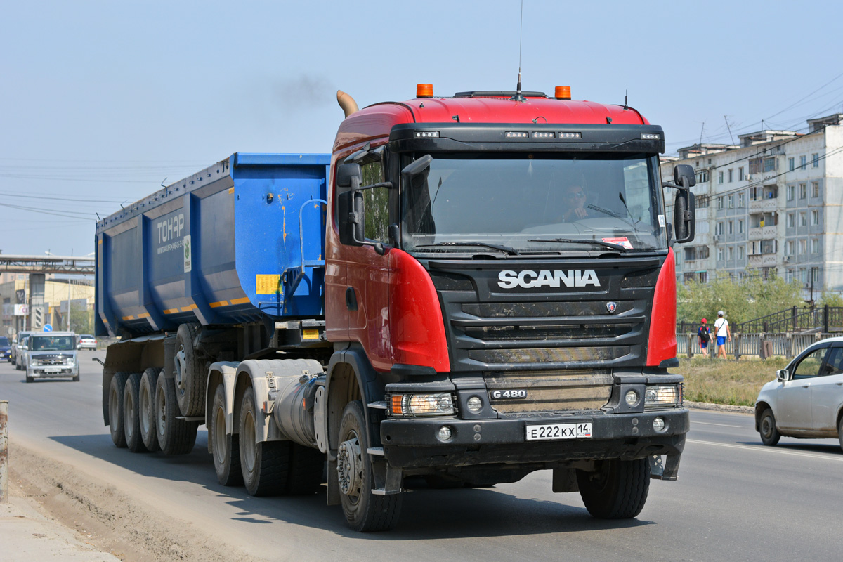 Саха (Якутия), № Е 222 КХ 14 — Scania ('2013) G480