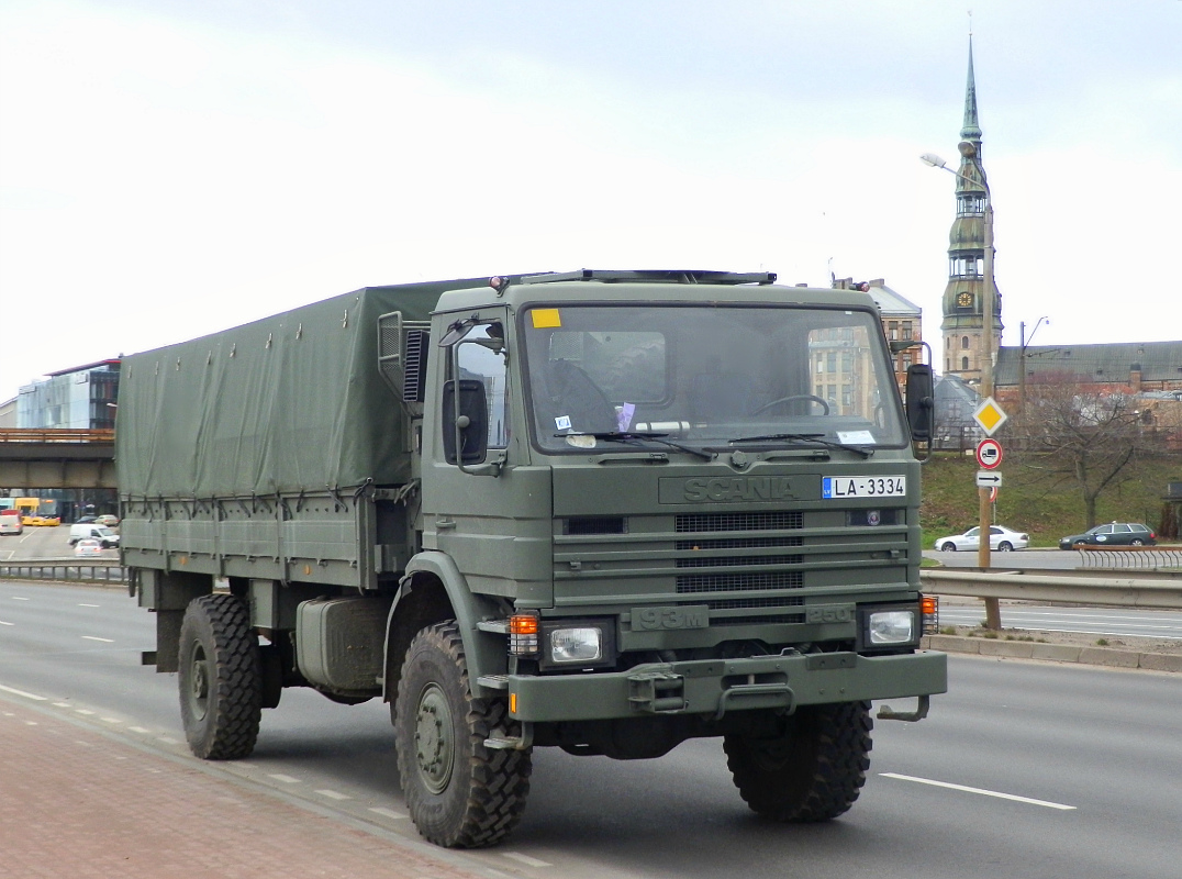 Латвия, № LA-3334 — Scania (II) P93M