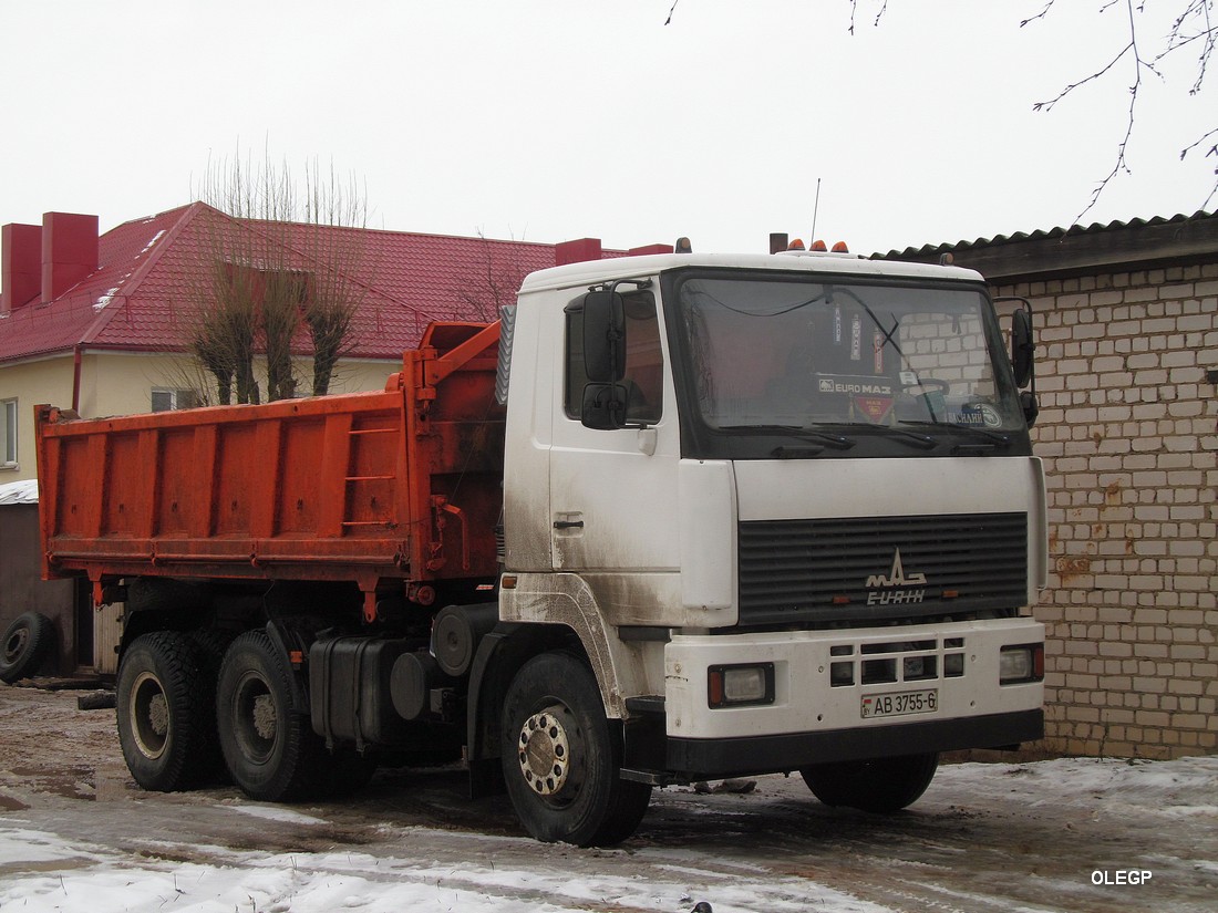 Могилёвская область, № АВ 3755-6 — МАЗ-6501 (общая модель)