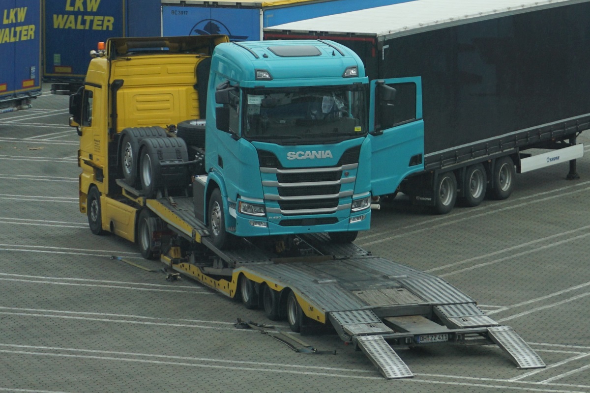 Германия, № (DE) U/N 0011 — Scania ('2016) R450; Германия — Разные фотографии (Автомобили)