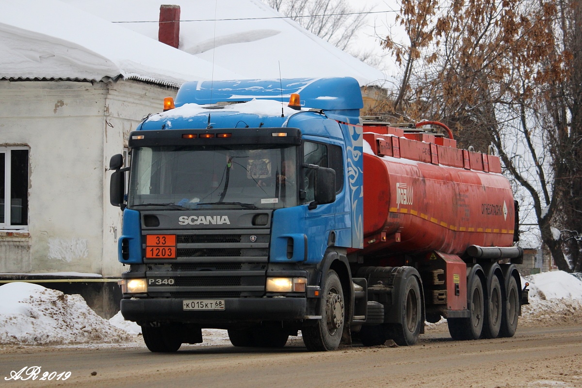 Тамбовская область, № К 015 КТ 68 — Scania ('1996, общая модель)