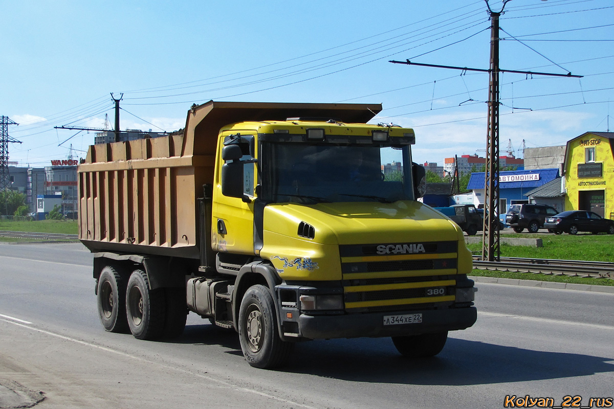 Алтайский край, № А 344 ХЕ 22 — Scania ('1996) T-Series (общ.м)