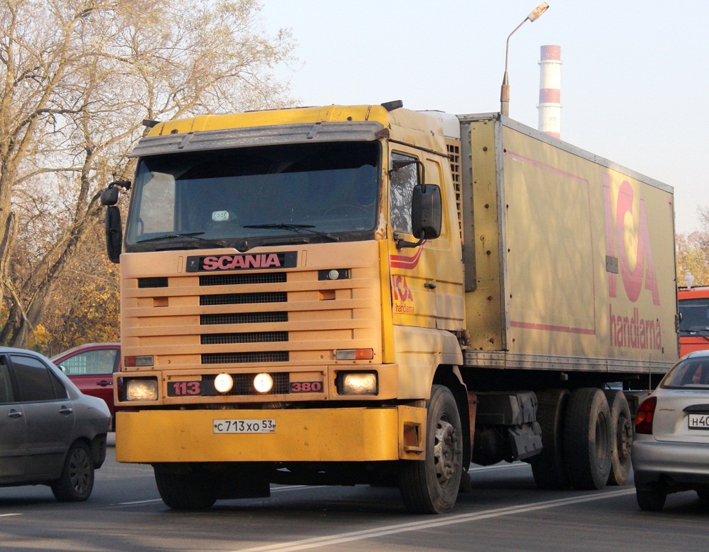 Новгородская область, № С 713 ХО 53 — Scania (III) R113M