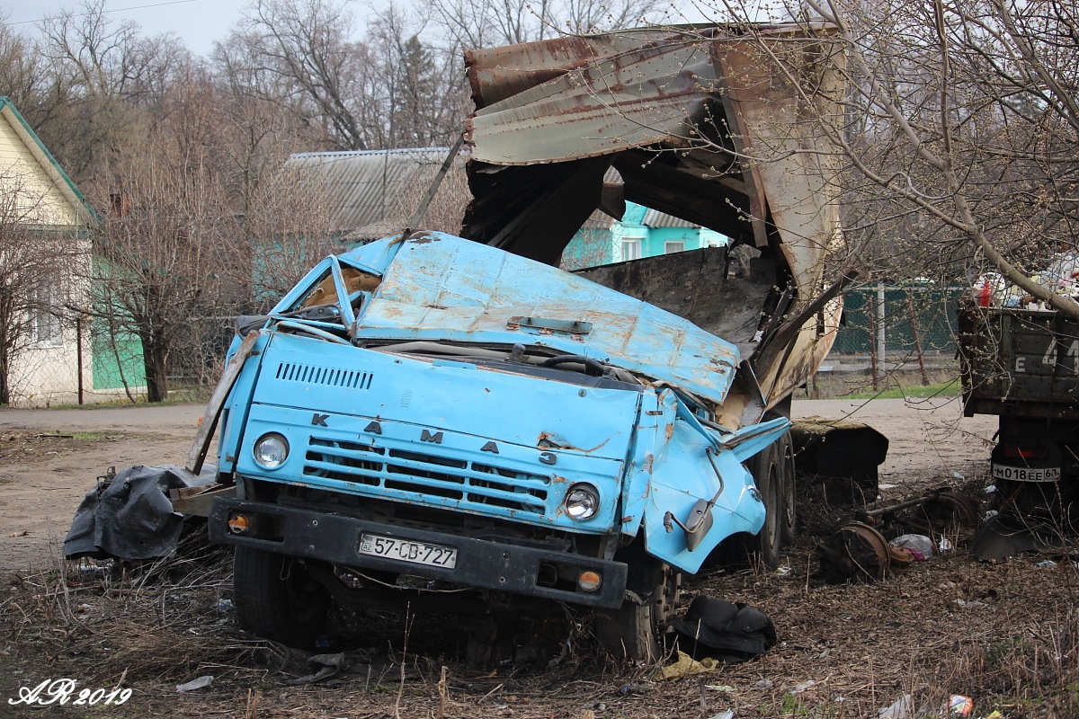 Азербайджан, № 57-CB-727 — КамАЗ-5320; Тамбовская область — Брошенные и разукомплектованные грузовики