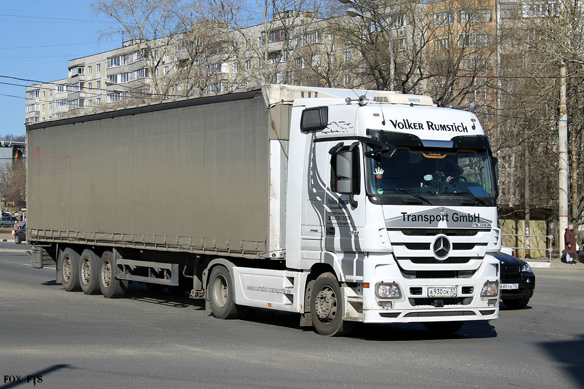 Ивановская область, № А 930 ОК 37 — Mercedes-Benz Actros ('2009) 1844