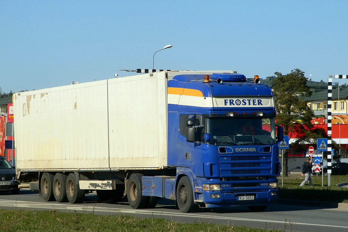 Латвия, № KJ-5050 — Scania ('1996) R124L
