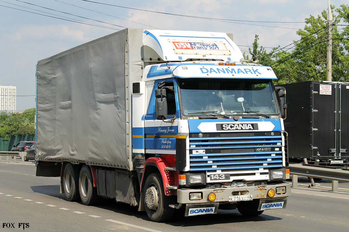 Липецкая область, № К 716 ХС 48 — Scania (II) R143M