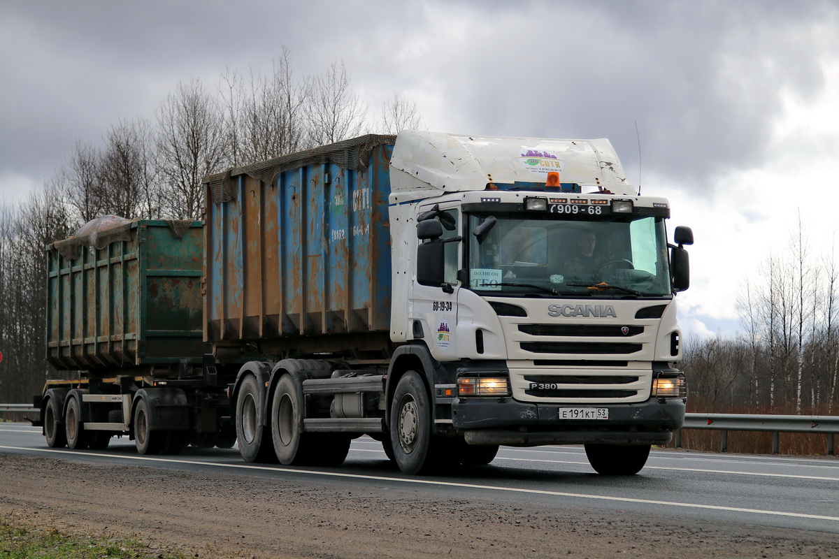 Новгородская область, № Е 191 КТ 53 — Scania ('2011) P380