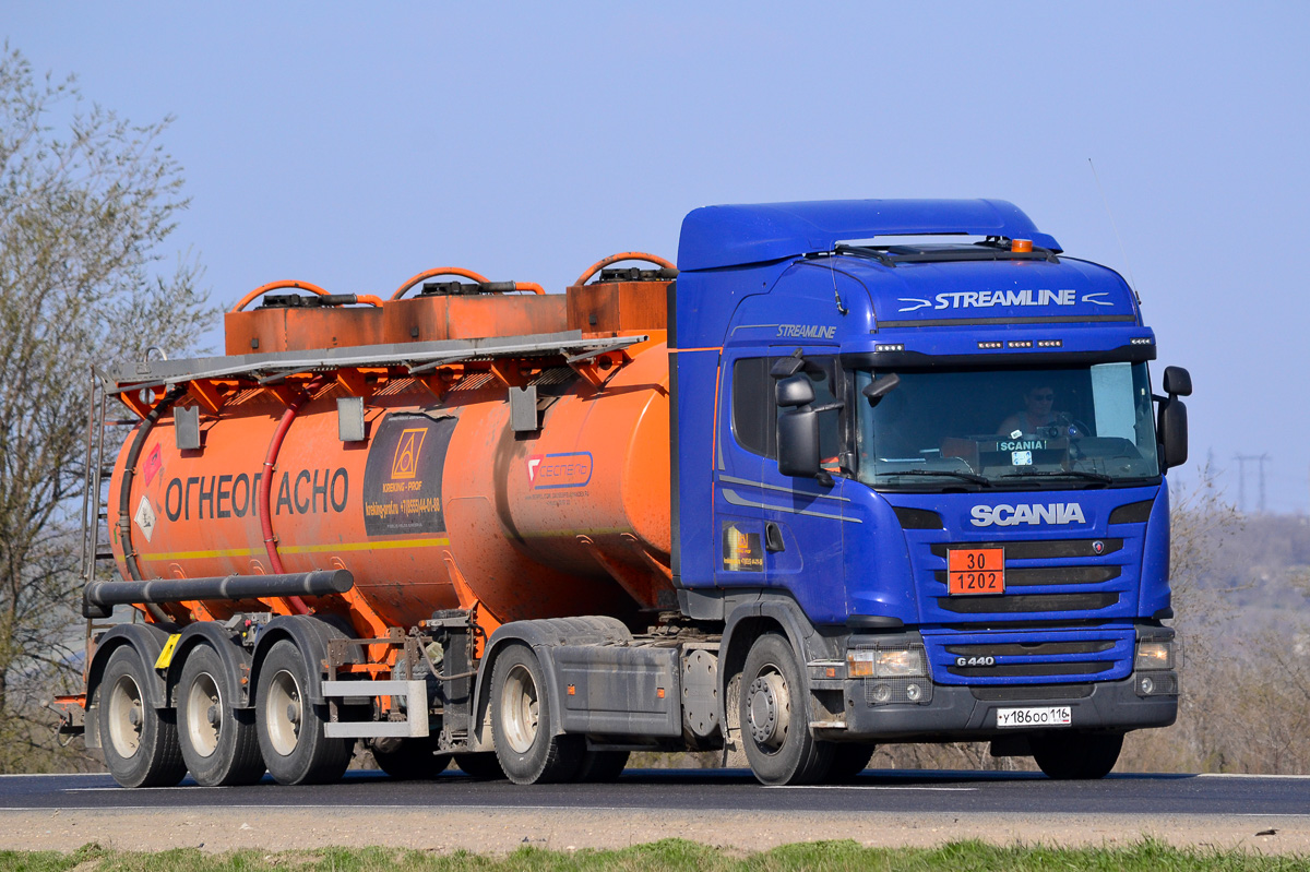 Татарстан, № У 186 ОО 116 — Scania ('2013) G440
