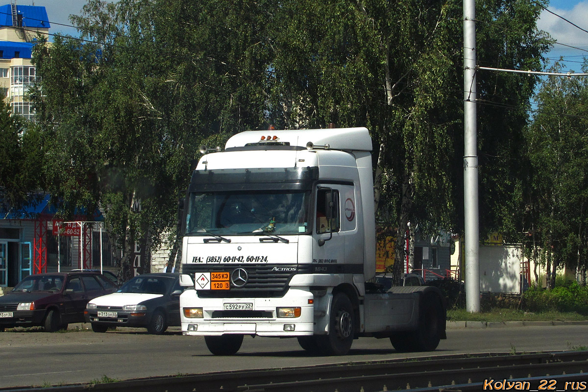 Алтайский край, № С 592 РУ 22 — Mercedes-Benz Actros ('1997) 1843