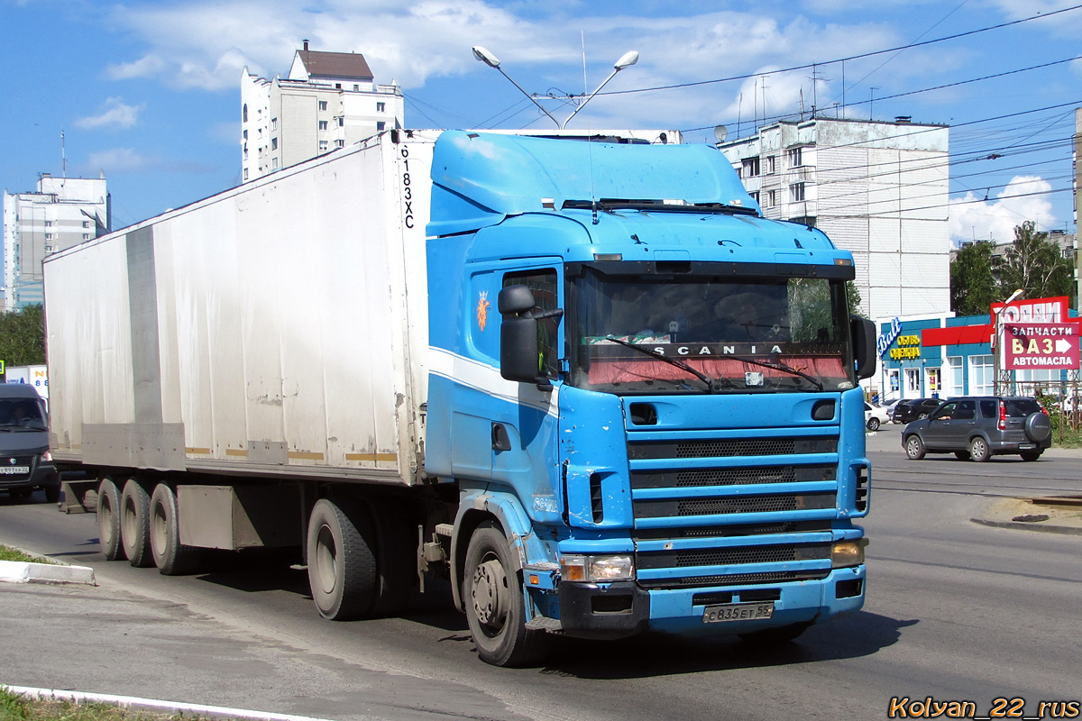 Омская область, № С 835 ЕТ 55 — Scania ('1996) R114L