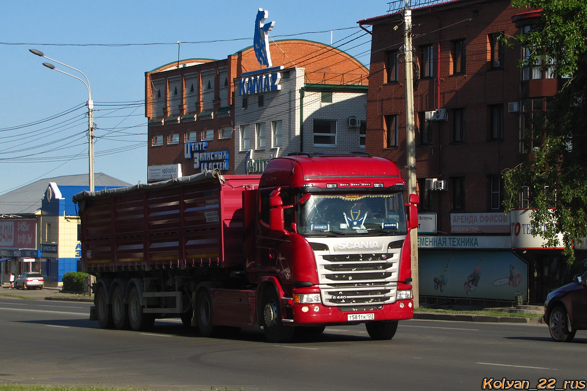 Алтайский край, № Т 581 ТК 123 — Scania ('2013) G440