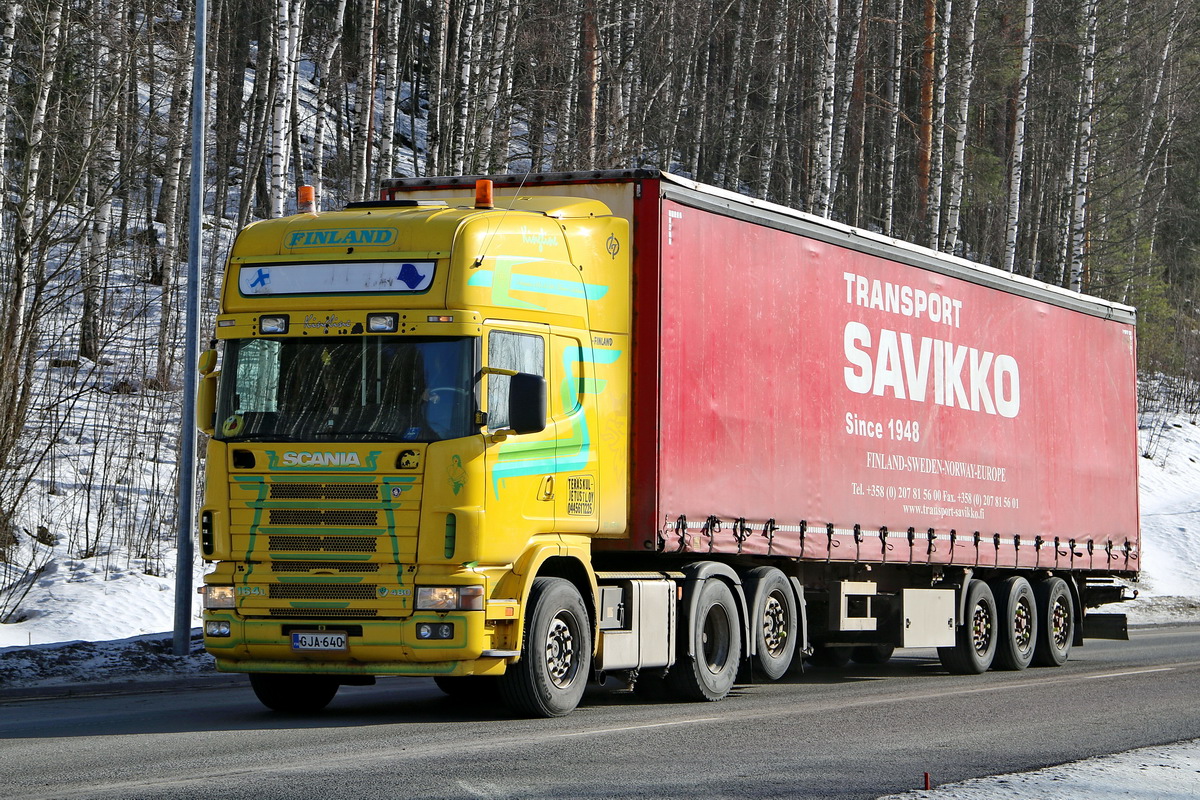 Финляндия, № GJA-640 — Scania ('1996) R164L