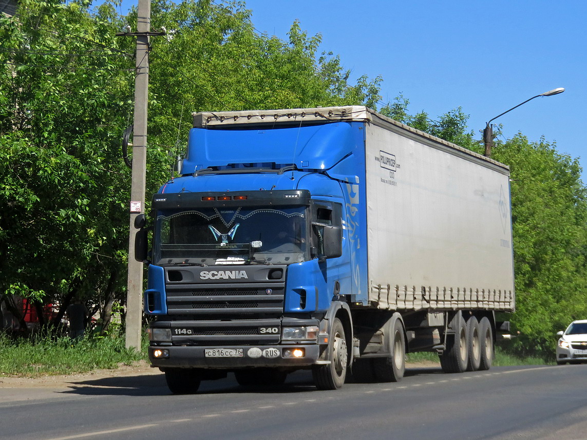 Костромская область, № С 816 СС 76 — Scania ('1996) P114G