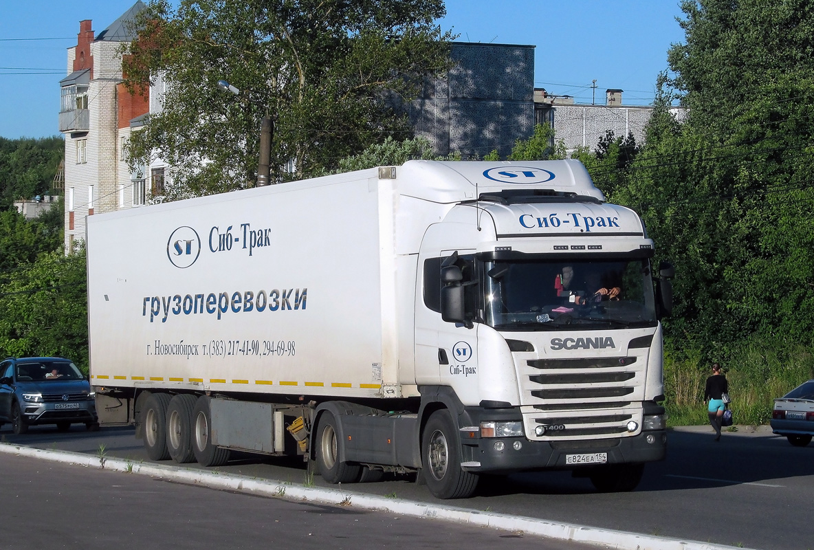 Новосибирская область, № Е 824 ЕА 154 — Scania ('2013) G400
