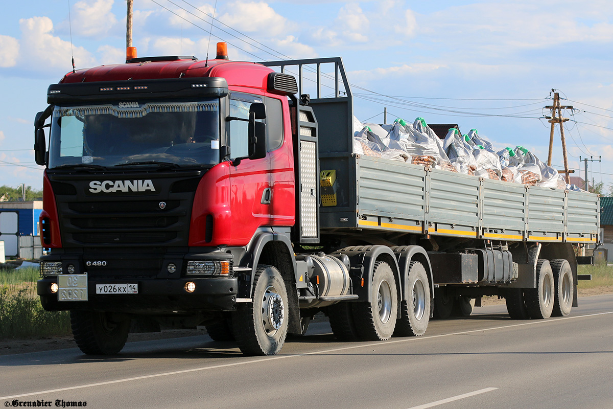 Саха (Якутия), № У 026 КХ 14 — Scania ('2013) G480