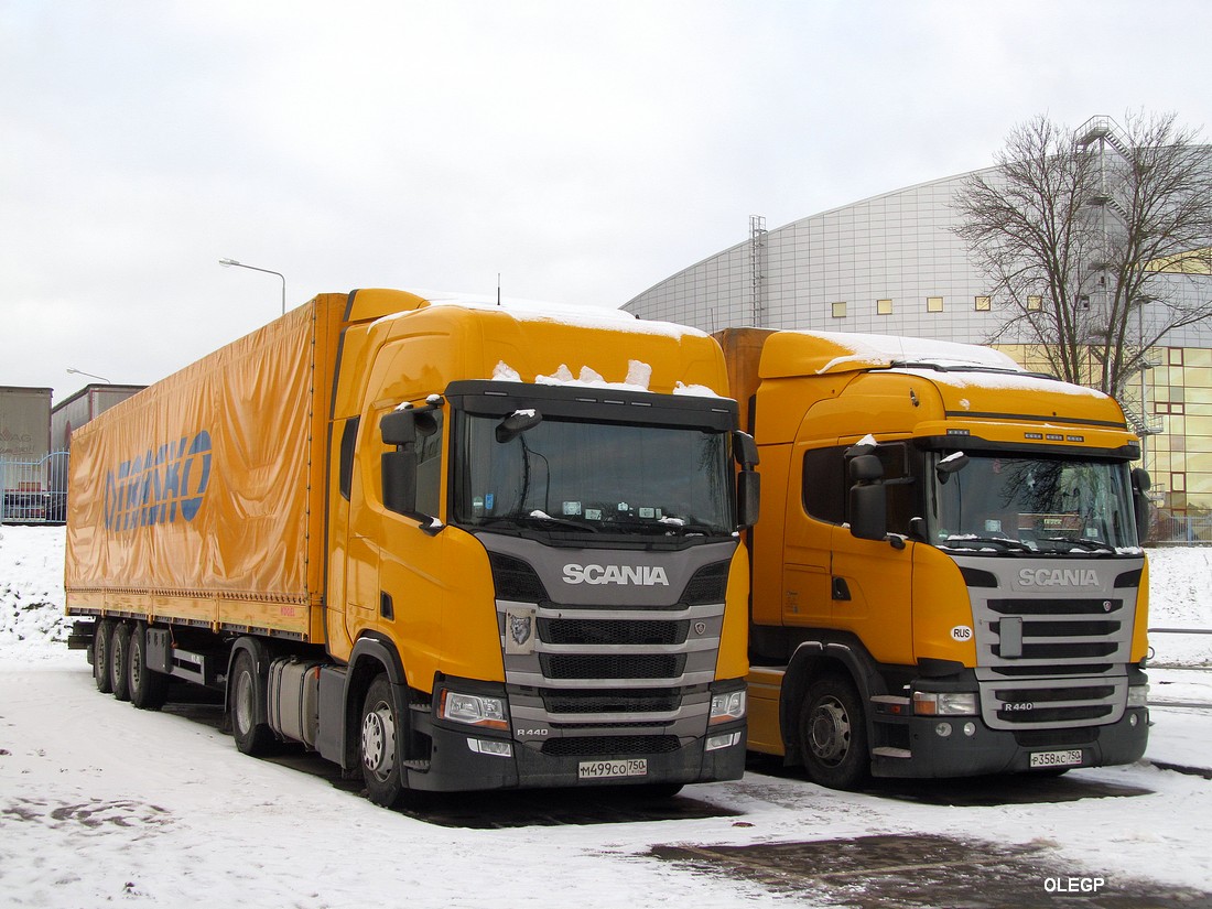 Московская область, № М 499 СО 750 — Scania ('2016) R440