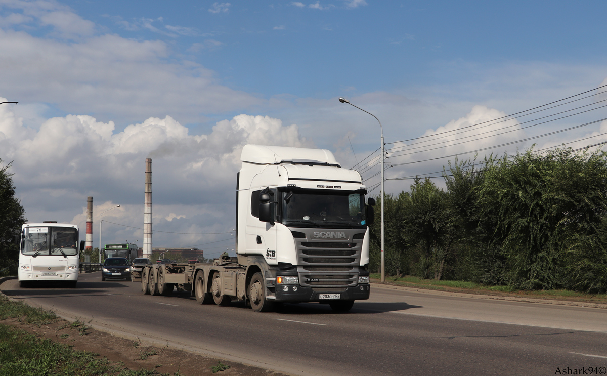 Красноярский край, № В 203 ОН 124 — Scania ('2013) R440