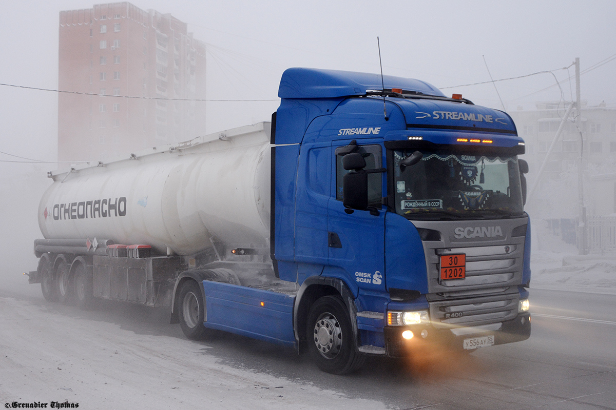Омская область, № У 556 АУ 55 — Scania ('2013) R400