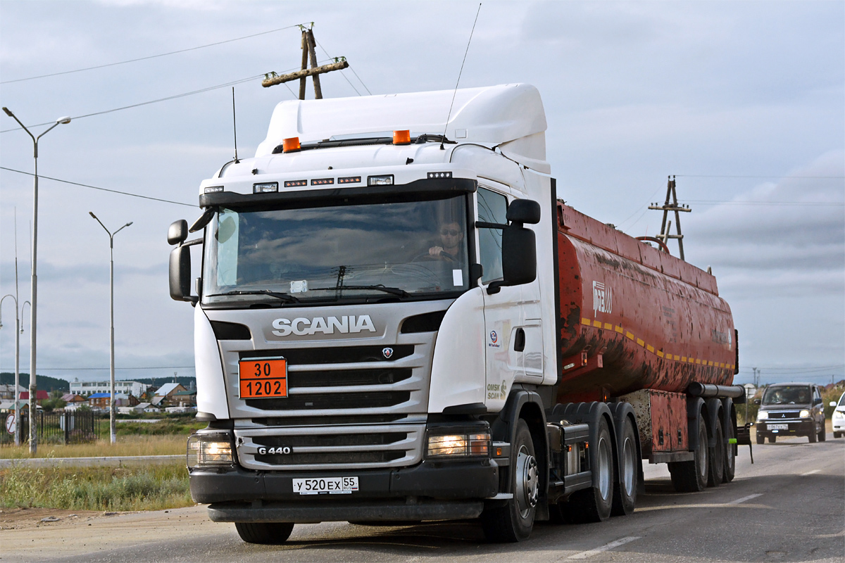 Омская область, № У 520 ЕХ 55 — Scania ('2013) G440