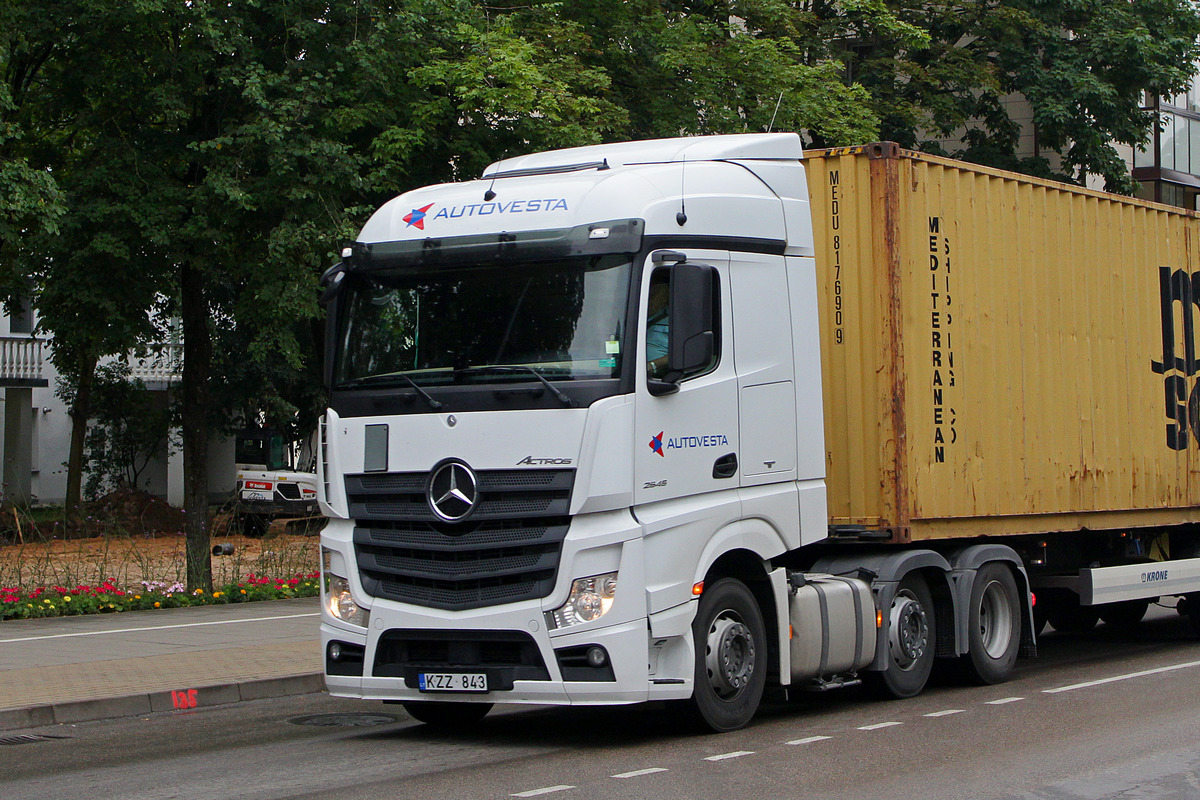 Литва, № KZZ 843 — Mercedes-Benz Actros ('2011) 2545