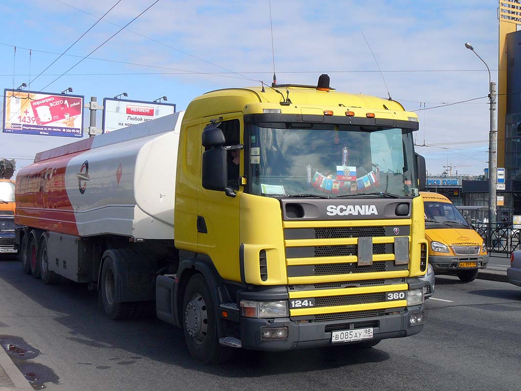 Санкт-Петербург, № В 085 АУ 98 — Scania ('1996) R124L