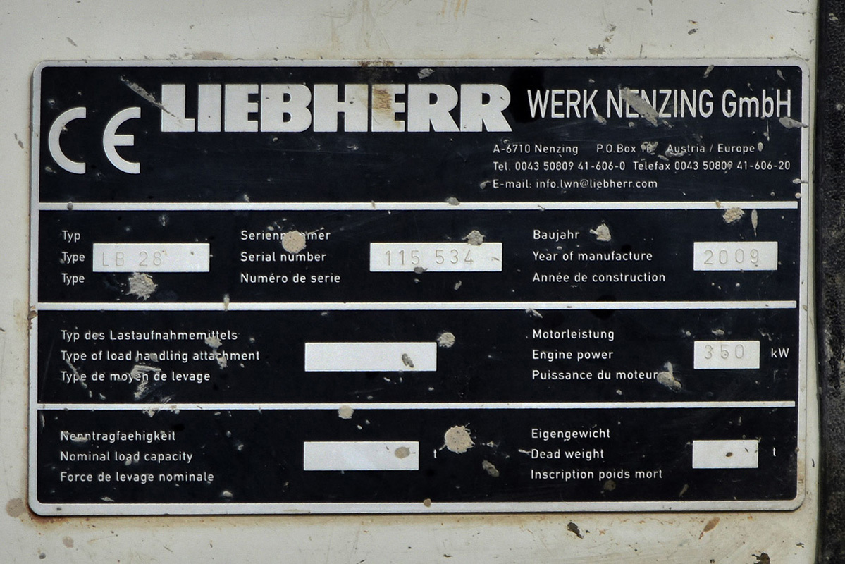 Черногория, № 52 — Liebherr (общая модель)