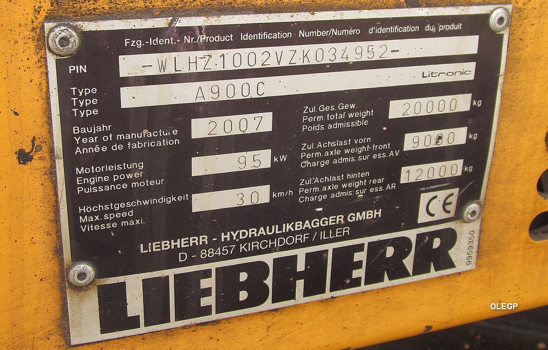 Минск, № КА-7 3375 — Liebherr A 900 C
