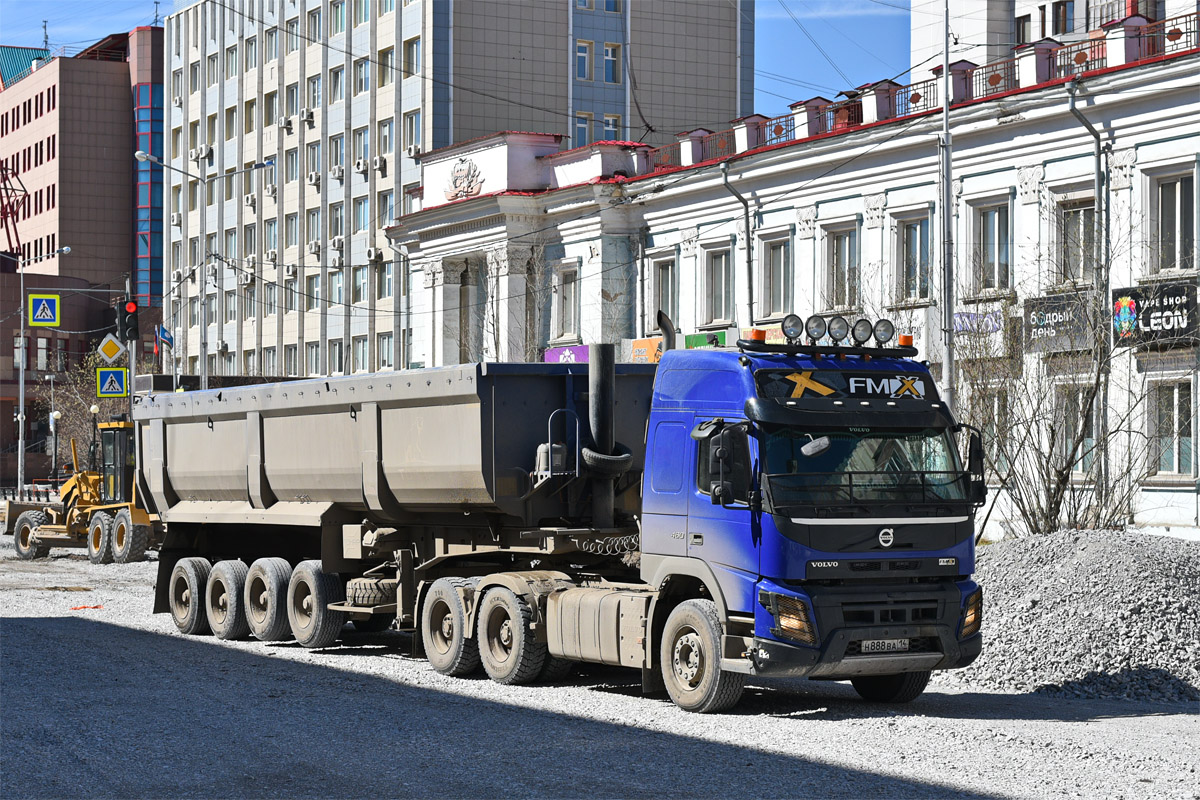 Саха (Якутия), № Н 888 ВА 14 — Volvo ('2013) FMX.460; Саха (Якутия), № АЕ 3290 14 — Тонар-95234