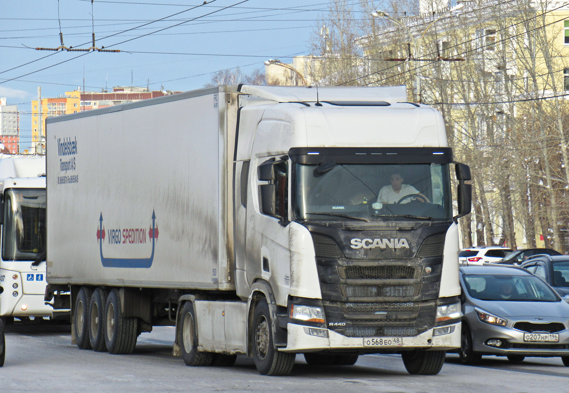 Липецкая область, № О 568 ЕО 48 — Scania ('2016) R440