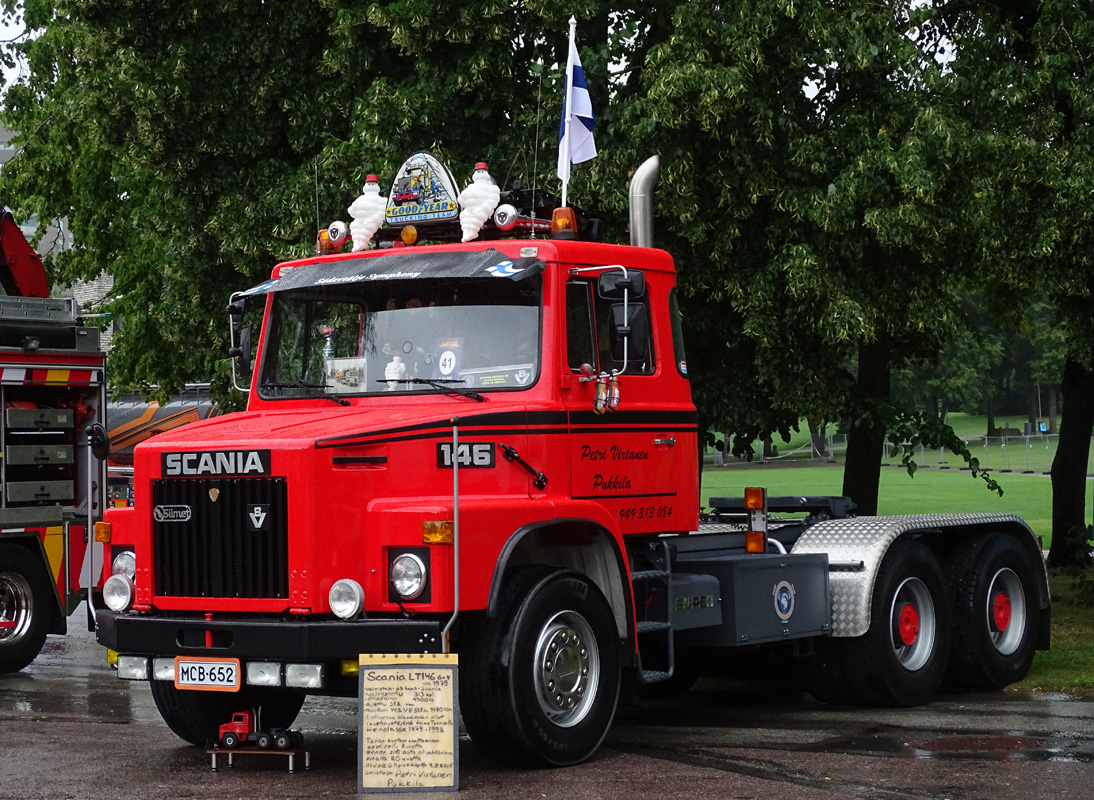 Финляндия, № MCB-652 — Scania (общая модель); Эстония — Tallinn Truck Show 2022