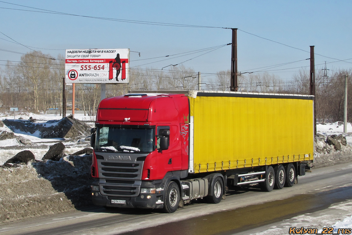 Алтайский край, № М 214 ТУ 22 — Scania ('2009) R500
