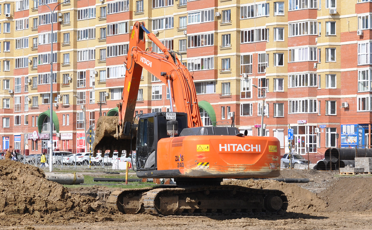 Омская область, № 9530 АА 55 — Hitachi ZX240 (общая модель)