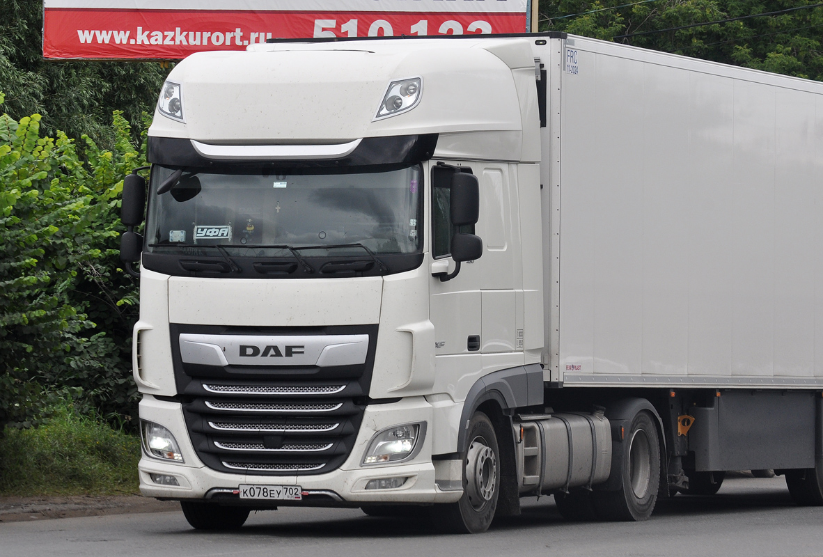 Башкортостан, № К 078 ЕУ 702 — DAF XF Euro6 FT